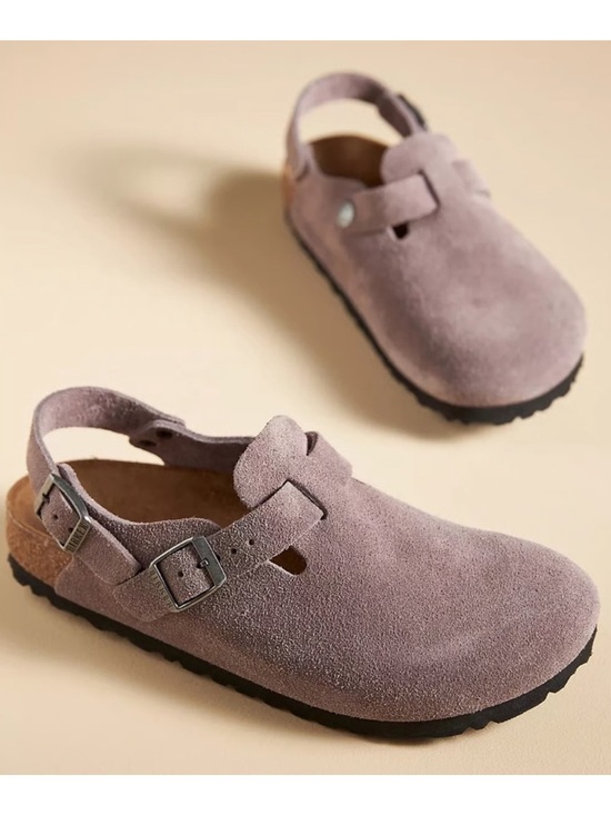 Birkenstock Shoes - New Birkenstock Tokio Clogs Faded Purple Suede